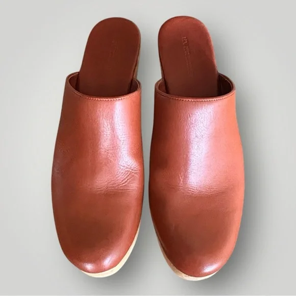 EVERLANE The‎ Clog Napa Leather | British Tan | Size 11 - Picture 2 of 10